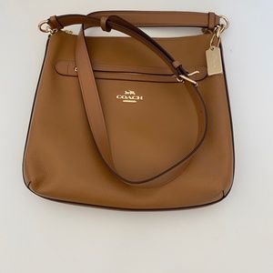 NWT Coach Mae cross body tan leather bag